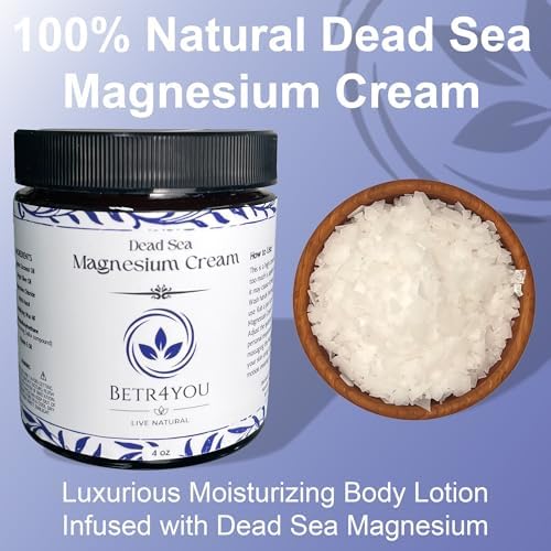 BETR4YOU Official | Dead Sea Magnesium Cream | 4 Oz. Magnesium Lotion | TikTok Star Shop Seller