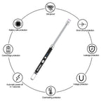 GRILLMATIC Windproof, Rechargeable, Flexible Neck, Lithium Ion, Electronic, Butane Free, Flameless, USB Grill Lighter