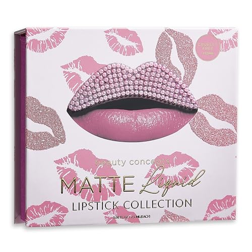 Beauty Concepts Lip Gloss Collection – Shimmering, Glossy Lip Makeup Set for a Radiant Finish, Pretty Pink