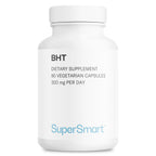 Supersmart - BHT 300 mg Per Day - Butylated Hydroxytoluene - Powerful Antioxidant & Immune Support - Anti Aging Supplement | Non-GMO & Gluten Free - 90 Vegetarian Capsules