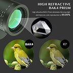 AOMEKIE Marine Binoculars for Adults 10x50 Waterproof Binoculars with Rangefinder Compass BAK4 Prism FMC Lens for Birdwatching Hunting Boating