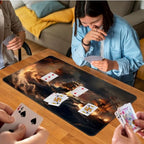 for MTG Game Playmat, for Magic TCG Rubber Play mat,Tabletop Card Playmats with Smooth Surface,Trading Card Inked Game Mat,Battle Game,Pirate Ship