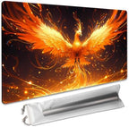 Board Game 14x24in MTG Playmat Compatible for OCG CCG RPG TCG Playmats (Fire Phoenix 1)
