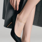 AOZELAN Gold Anklets for Women 14K Gold Ankle Bracelets for Women