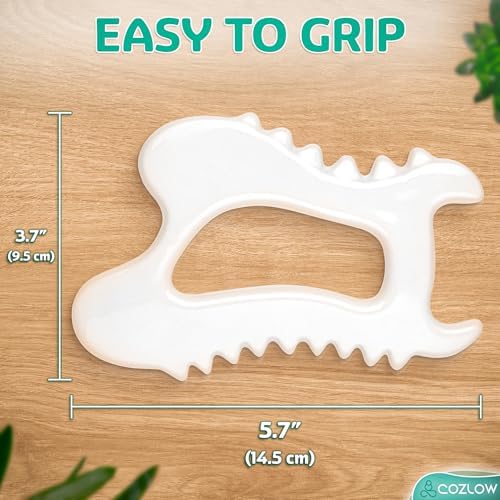 Ceramic Gua Sha Massage Tool for Face & Body - Premium Muscle Scraping Tool for Lymphatic Drainage & Fascia Massage - Trigger Point Massager for Body Sculpting & Contouring