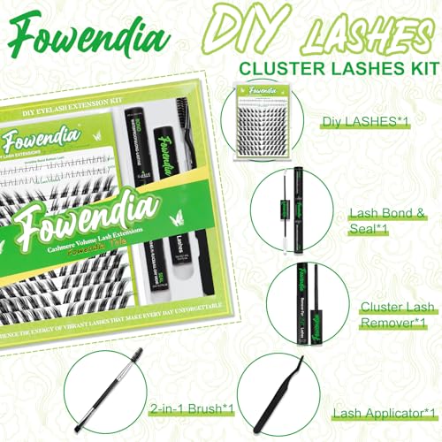 Fox Lash Clusters Cat Eye Lashes D Curl 8-18mm DIY Lash Extension 0.3mm Wispy Individual Cluster Eyelash Extensions, Fairy Fox-1