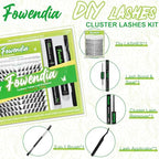 Fox Lash Clusters Cat Eye Lashes D Curl 8-18mm DIY Lash Extension 0.3mm Wispy Individual Cluster Eyelash Extensions, Fairy Fox-1