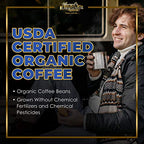 Mt. Whitney Colombia Monte Sierra Organic Single Origin, Medium Dark Roast, Smooth Full Flavored, Low Acid Coffee (Ground, 12 Oz)