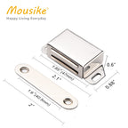 Mousike Cabinet Magnets 30lb Stainless Steel Magnetic Door Catch with Strong Magnetic for Kitchen Cupboard Wardrobe Closet Cabinet Door Drawer Latch