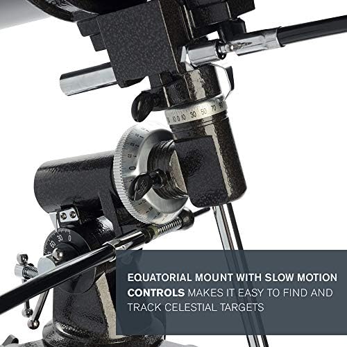 Celestron 21049 PowerSeeker 127EQ Reflector Telescope, Black