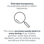 LEGION Creatine Monohydrate Gummies – Clean Chewable Creatine Supplement for Strength, Endurance & Muscle Recovery – 30 Sour Blue Raspberry Flavor Servings – No Artificial Flavors or Sweeteners