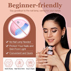 Modelones Dip Powder Nail Kit Starter, 4 Colors Nude Brown Skin Tones Dipping Powder Liquid Set with Base Top Coat Activator Nail Art Beginner DIY Salon