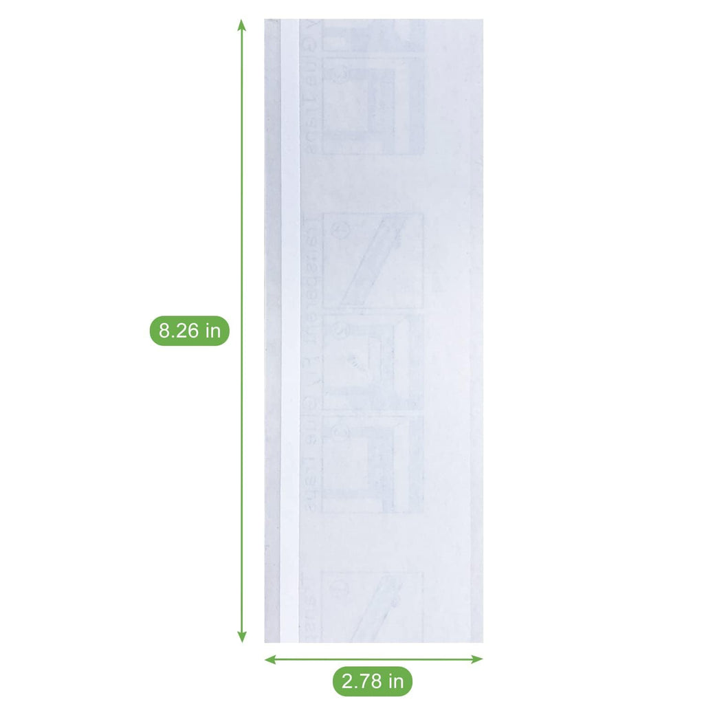 LFSYS 100 Pack Window Fly Trap, Fruit Fly Traps for Indoors, Fly Paper Sticky Strips, Fly Traps for Indoors Bug Catcher Clear