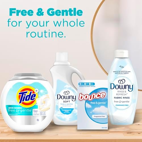 Tide PODS Free and Gentle Odor Refresh Laundry Detergent Pacs, 32 Count, Hypoallergenic Laundry Detergent Pacs