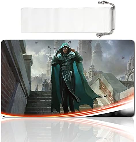 Board Game MTG Playmat Games Size 60X35 cm CCG Compatible for MTG CCG RPG Trading Card Game (Jace Beleren 3)