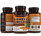 NEW AGE Turmeric Curcumin with Bioperine Capsules - Natural Joint & Healthy Support with 95% Standardized Curcuminoids for Potency & Absorption - Non-GMO, Gluten Free (90 Count (Pack of 1))