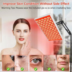Red Light Therapy for Body Face,Infrared Light Therapy with Stand, Red Light Therapy Lamp Panel, 660nm Red Light and 850nm LED Near Infrared Light Therapy Device for Full Body Skin Muscle Sleeping