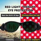Red Light Therapy Glasses, Eyes Protection for Tanning Goggles, IPL Laser Safety Glasses 200-2000nm, Eye Protection for Red Light Therapy.