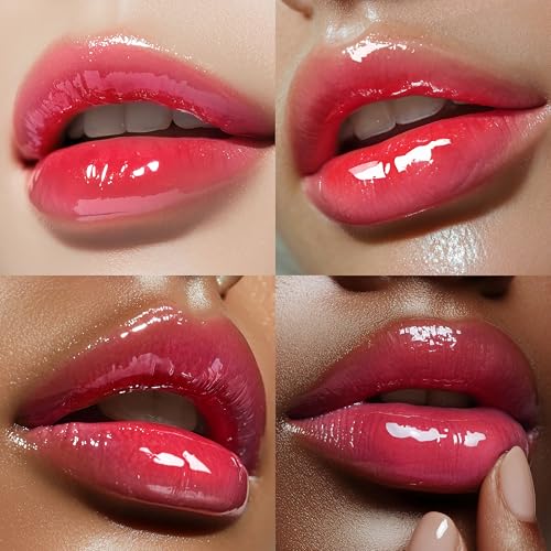 Espoir Couture Lip Tint Glaze #12 Cherry Sorbet 0.14oz | Volumizing Lip Stain with Syrupy Shine | Long-Lasting & Vibrant Color for Radiant Lip Look | Moisturizing & Glossy Lip Tint | Korean Lip Makeup