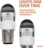 SYLVANIA - 2357 ZEVO LED Red Bulb - Bright LED Bulb, Ideal for Stop and Tail Lights (Contains 2 Bulbs)