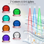 Red Light Therapy Mask kit - 7-1 Color LED Facial Light Therapy for Face and Neck, Reduces Wrinkles and Brightens Skin, Wireless, Portable, Rechargeable, Suitable for Home or Travel Use