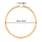 FEBSNOW 16Pcs 4 Inch Embroidery Hoops Adjustable Circle Cross Stitch Ring