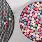 GOGOSO Ball Pit Balls for Toddler, Baby Plastic Playballs Kids Soft Pastel Pelotas Non-Toxic BPA-Free,Cream Pink+Blue+Purple+White,100 Balls