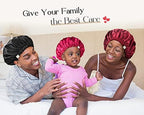 YANIBEST Silk Bonnet Satin Bonnet for Sleeping Women and Men, Adjustable Double Layer Hair Bonnet for Curly Braids Hair