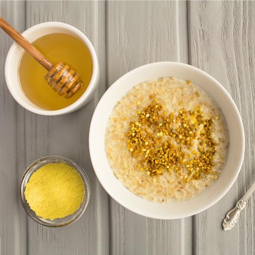 BIRCH & MEADOW Bee Pollen Powder, 1 lb, Natural & Nutritious, Slightly Sweet Taste, Oatmeal & Cereal