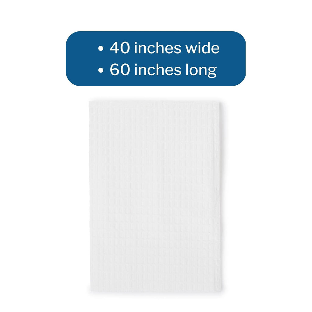 McKesson Drape Sheets [100 Count] Disposable Sheet for Bed, Massage, Exam, Medical, 2-Ply Tissue, Latex-Free, 40 x 60 in, White