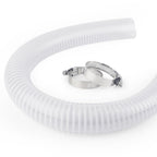IWIWE 1 1/2 Inch Swimming Pool Replacement Hose Pool Filter Pump Connection PVC Hose For Above Ground Pools 1.5" x 3FT（Includes 2 Hose Clamps）