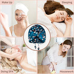 OLESILK Silk Bonnet for Sleeping Women: 100% Mulberry 22 Momme Silk, Adjustable Fit for Night Hair Care, No Frizz for Curls, Royalblue