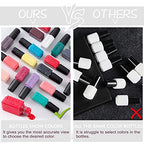 Lavender Violets Gel Nail Polish Kit - 18+3 Colors Glitter Purple Gray Silver Gold Soak-off UV LED Nail Gel Set with Base, Matte and Glossy Top Coat F985A