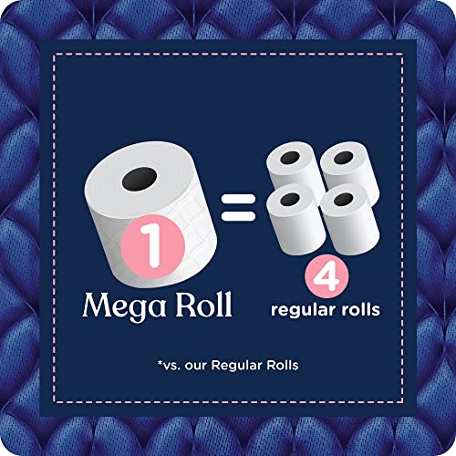 Quilted Northern Ultra Plush Toilet Paper with Sweet Lilac & Vanilla Scented Tube, 6 Mega Rolls = 24 Regular Rolls, 3 Ply Soft Toilet Tissue