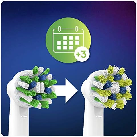 Braun Oral-B 4210201316510 CrossAction Toothbrush Heads with Cleanmaximiser Bristles for Holistic Mouth Cleaning, Pack of 5