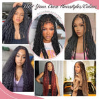 Rebecca Fashion Human Braiding Hair for Boho Braids Super Wave Bulk Human Hair for Braiding 95G 18 Inch No Weft Wet and Wavy Bulk Human Hair Extensions 4 Bundles/Pack Natural Color