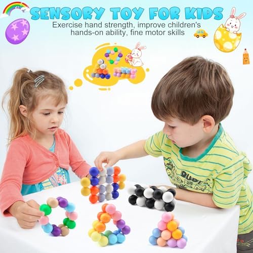 4PCS Autism Sensory Toys for Autistic Children,Quiet Fidget Toys for Adults & Kids, Stocking Stuffers for Boys & Girls,Travel Toys for Kids Age 3-5