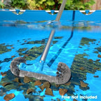 12.5'' Round End Pool Brush Head - Cleaning Wall & Tiles & Steps, Sturdy Nylon Bristles, Scrub Brush for Inground/Above Ground Pool, Spa, Hot Tub, No Pole