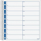 Adams Voice Mail Log, 8 1/4 x 8 1/2 Inch, Spiral Bound, 120 Forms per Book, White (S8796)