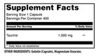 Amazing Formulas Taurine 1000 Mg | Capsules Supplement | Non-GMO | Gluten-Free | Made in USA (400 Capsules)
