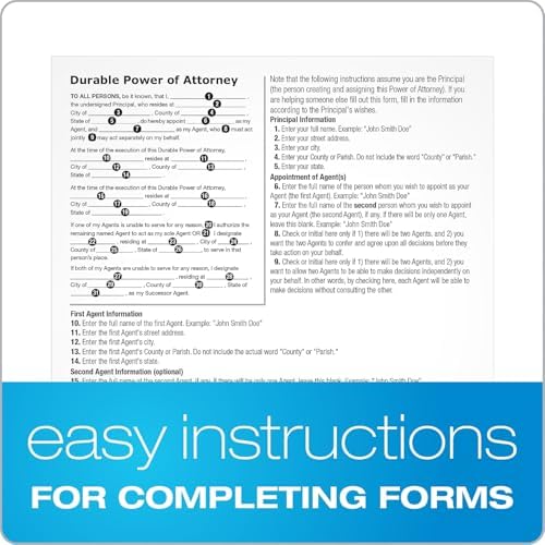 Adams Durable Power of Attorney, Forms and Instructions (LF205), White