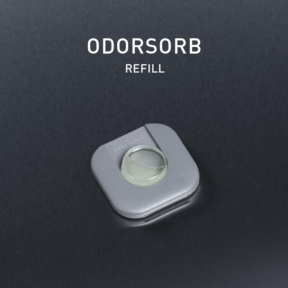 simplehuman Odorsorb Pod Refill Pack – Natural Plant-Based, Fragrance-Free Trash Can Odor Eliminator Refills for Trash Cans, Odor Control Pods for Closed-Lid Trash Cans (4 Pods)