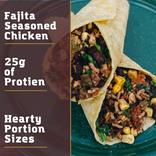 Packit Gourmet Big'un Burrito With Fajita Chicken| Premium Freeze Dried Backpacking & Camping Food | Large Portions | High Protein | Real Meat | Just Add Water Meal |All-Natural Ingredients | Made in USA |Freeze-Dried and Dehydrated Foods