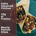 Packit Gourmet Big'un Burrito With Fajita Chicken| Premium Freeze Dried Backpacking & Camping Food | Large Portions | High Protein | Real Meat | Just Add Water Meal |All-Natural Ingredients | Made in USA |Freeze-Dried and Dehydrated Foods