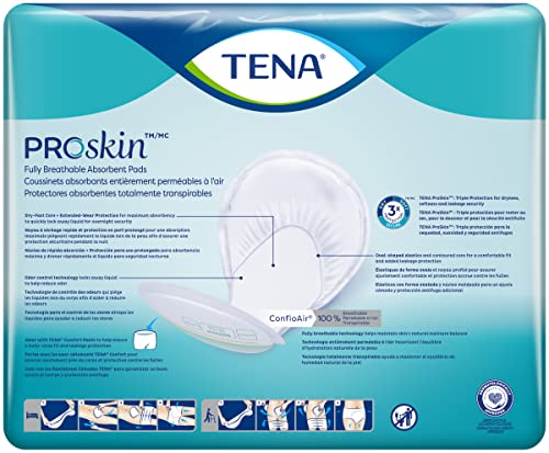 TENA ProSkin Night Super Absorbent Pads, Heavy Absorbency, Unisex, 24 count