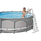 Intex 28076E Deluxe Pool Ladder with Removable Steps for Intex Pools with Wall Height of 48 Inch