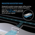 AC Infinity AIRTAP T6 Bronze, Register Booster Fan for 6” x 10” Register Holes, Improves Heating & Cooling Vents, Quiet 10-Speeds, Bluetooth App Control Data Alerts
