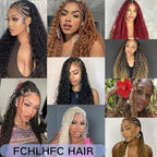 Deep Bulk Hair For Braiding Hair 20inch Wet And Wavy Deep Wave Bulk Hair Quality Synthetic Micro Braiding Hair Extensions for Boho Braids No Weft (2Pack 200g, 4#)