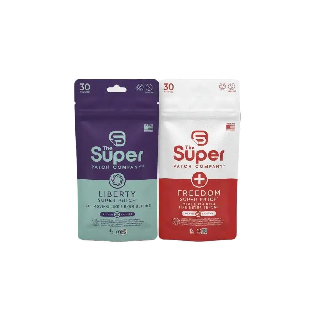 The Super Patch Company Liberty + Freedom Super Patch Combo Pack | 30 Patches Each | Bundle Set
