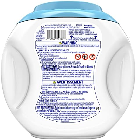 Tide Pods Liquid Detergent Pacs, Free & Gentle, 42 Count (Pack of 4) (Packaging May Vary)